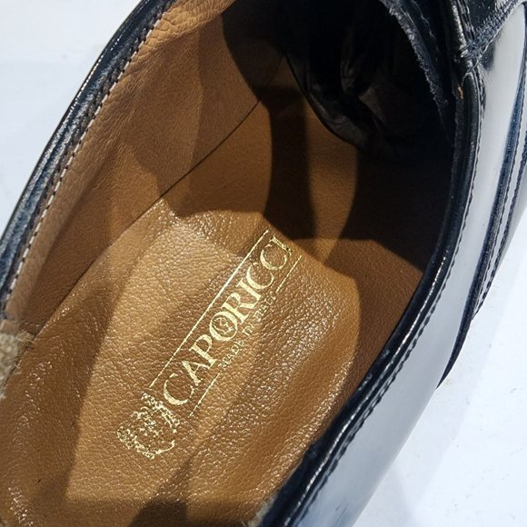 MADE IN ITALY Abrasivato Nero Men\'s Dress Shoes, Size 10 NEW